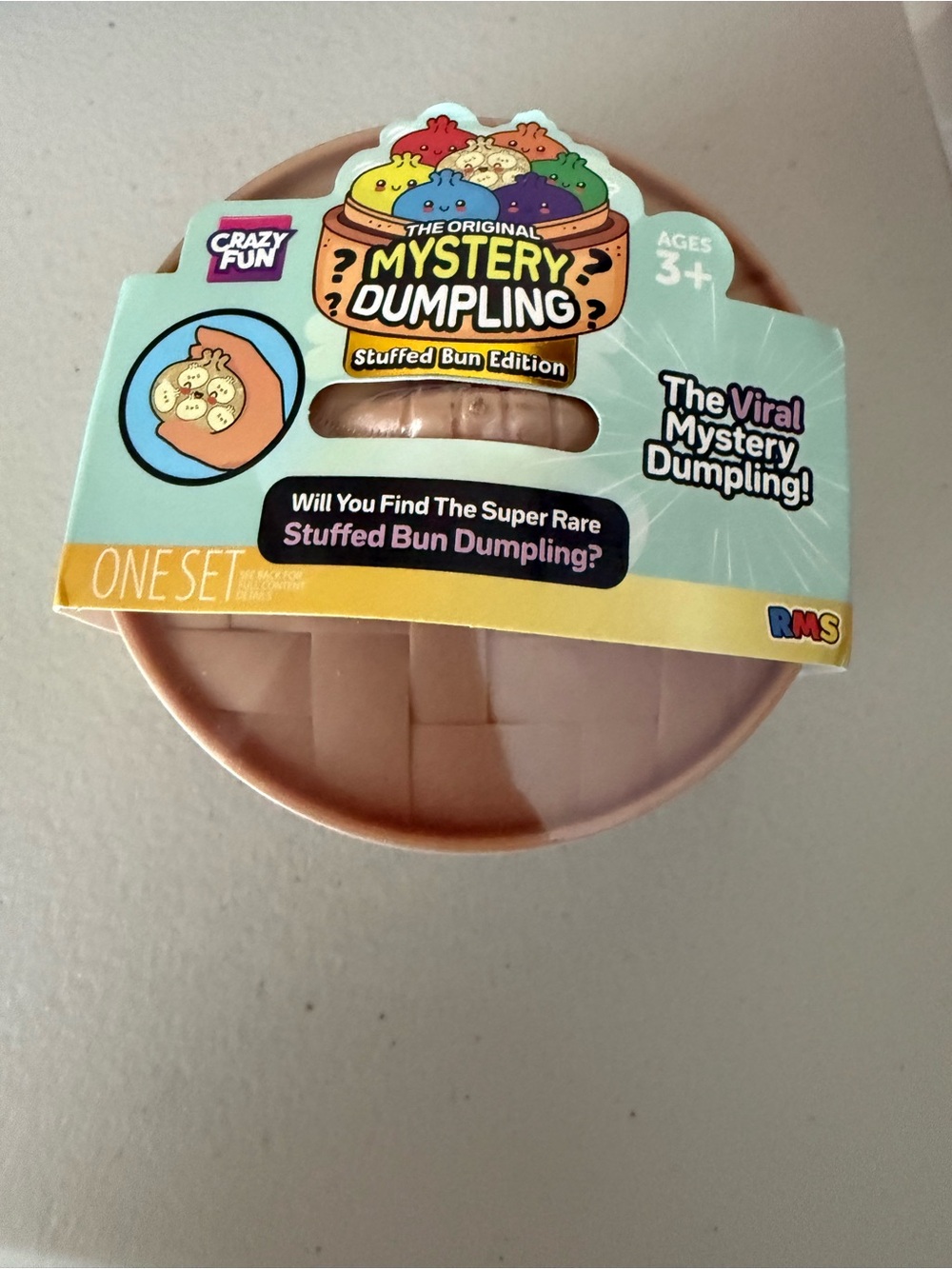 RMS Crazy Fun Mystery Squishy Dumpling Stuffed Bun Edition - 1 Random Color